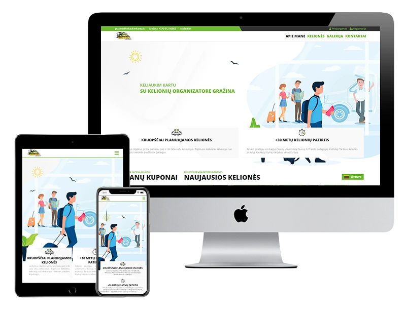 KeliaukimKartu travel website
