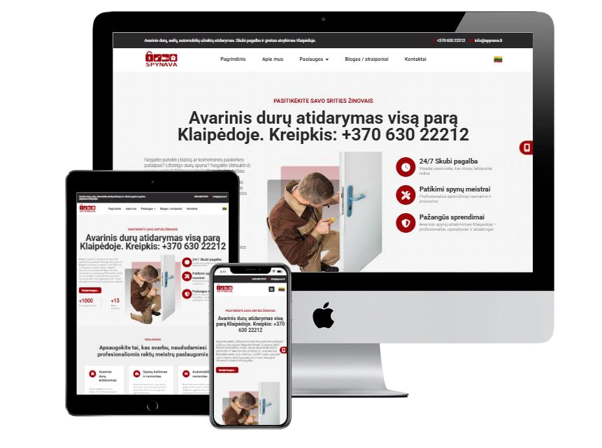 Spynava - Emergency door unlocking 24/7 in Klaipėda